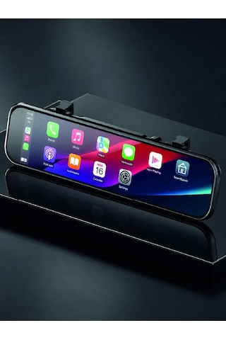 Araç İçi Multimedya Ekranı Çift Kameralı Ayna Carplay
