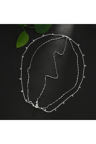 Willowhaven 1 Adet Şık Bohem Gelin Saç Zinciri - İnci Detaylı Minimalist Alın Zinciri Günlük Ve Özel Günler İçin Kadın Saç Aksesuarı Silvery