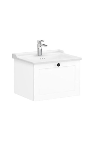 VitrA Root Classic 60 Cm Beyaz Çekmeceli Banyo Dolabı Alt Modül Lavabo Çok Renkli