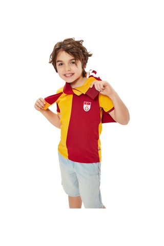 Gsstore Galatasaray Çocuk Metin Oktay T-shirt Xyz Sarı - Kırmızı