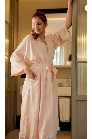Elli2 Pink Champagne Kimono Gülkurusu
