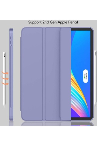 Apple Uyumlu iPad, Pro 11 2. Nesil 2020 Kılıf Kalem Bölmeli Smart Case A2