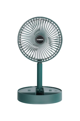 Everest Efn-605 Masaüstü Şarj Edilebilir Yeşil 800mah Usb Fan 1 Adet