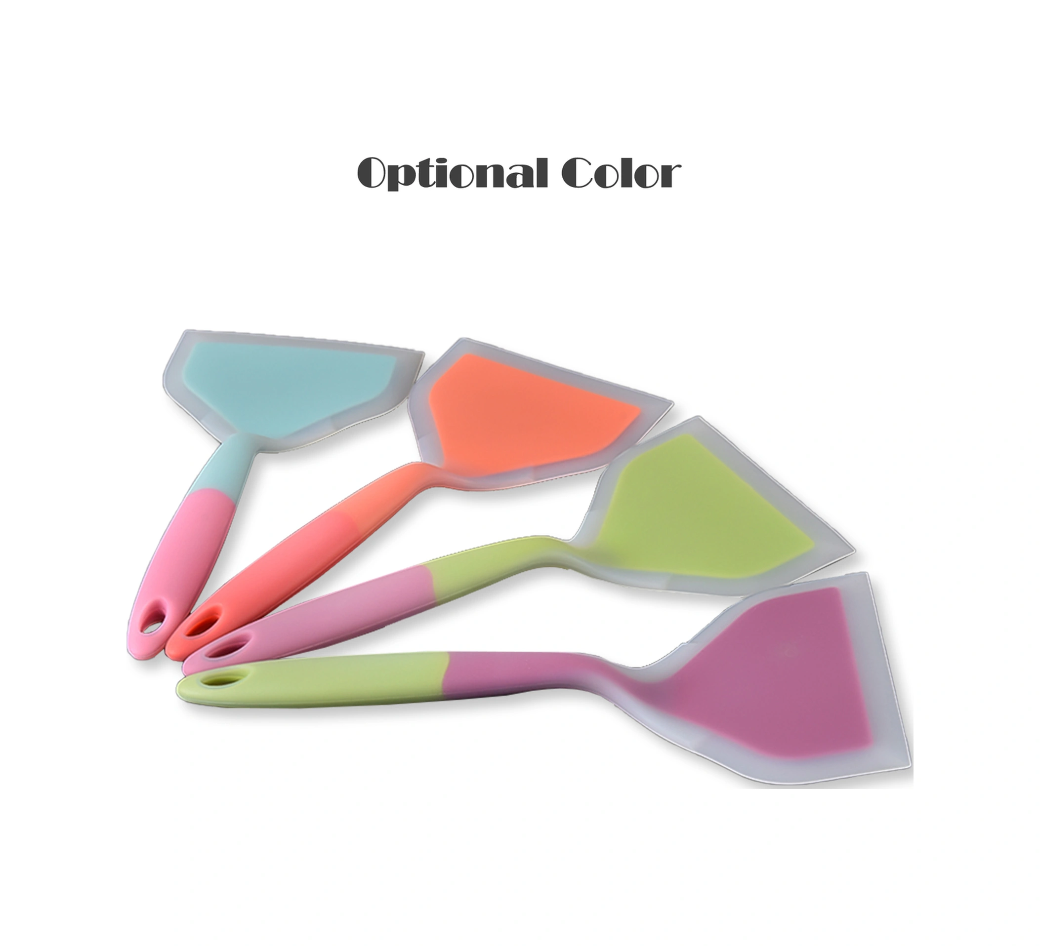 Youmex Mavi Yiyecek Dereceli Silikon Transfer Spatula, Geniş Açık Ağızlı, Teflon Kaplı Tencere Uyumlu, Temizliği Kolay, Evde Ve Pastane Mutfak Araçları Mavi