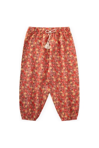 Cigit Desenli Bilek Boy Şalvar 3-9 Yaş Yavruağzı Yavruağzı