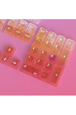 Nebula Bulutu Keycaps Renkli Sisli Mekanik Rgb Klavye Tuş Takımı
