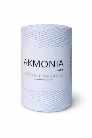 Akmonia Makrome İp 250 Gr 2mm 70015 (Optik Beyaz)