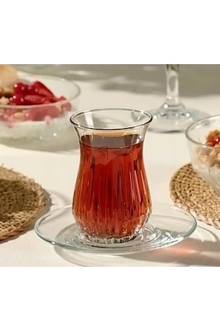 Paşabahçe 420181 Echo 12 Adet Çay Bardak 160 Cc Şeffaf