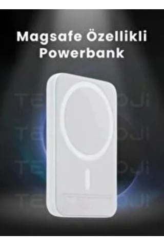 Apple Uyumlu iPhone  iOS Magsafe Battery Pack Kablosuz Powerbank Şarj Megsafe Powerbank 5000 Mah. Çok Renkli