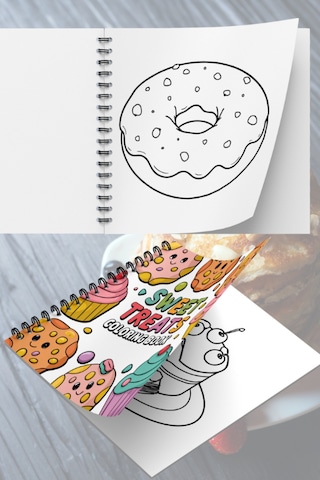 Sweet Treats Bold And Easy 20 X 20 Cm Büyük Boyama Kitabı