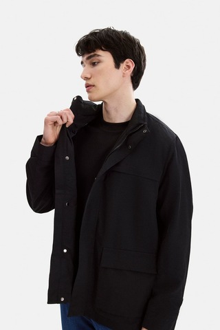 Back And Bond Siyah Regular Fit Uzun Ceket Çok Renkli