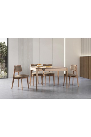 Urbanis Açılır Yemek Masası 120'lik Natural