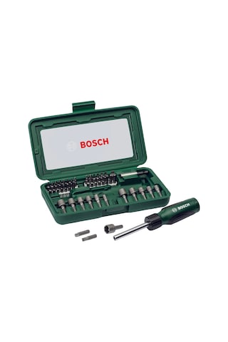 Bosch 46 Parça Cırcır Tornavidalı Vidalama ve Lokma Uçlu Aksesuar Seti - 2607019504
