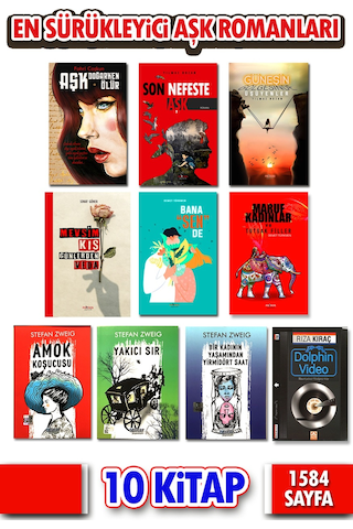 En Sürükleyici Aşk Romanları Seti 10 Kitap