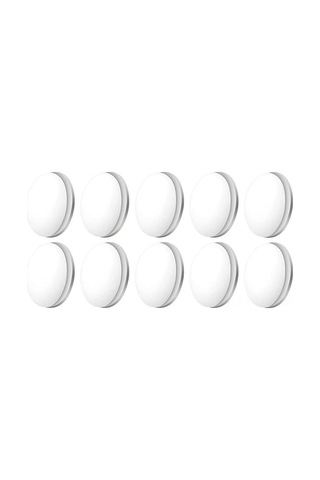Moveevo 10 Adet Manyetik Perde Ağırlığı - Banyo Perdesi, Masa Örtüsü Ağırlayıcı - Beyaz Plastik Manyetik Kancalar Beyaz