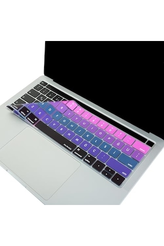 Türkçe Q Keyboard Cover Macbook Pro Touch Bar 13 İnç 15 İnç Uyumlu A1706 A1989 A2159 A1707 A1990 Us Ansı Amerikan