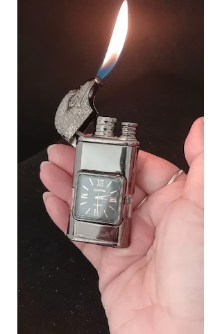 Kartal Başlıklı Saatli Çakmak Çok Renkli