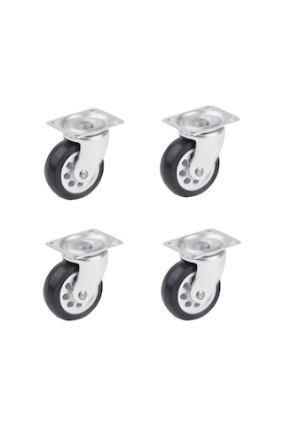 4 Adet Hts Döner Tablalı Mobilya Tekeri Çap: 39 Mm Kod : 119