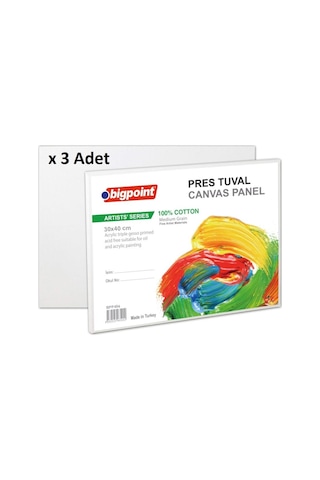 Bigpoint Artists' Pres Tuval 30x40cm X 3 Adet