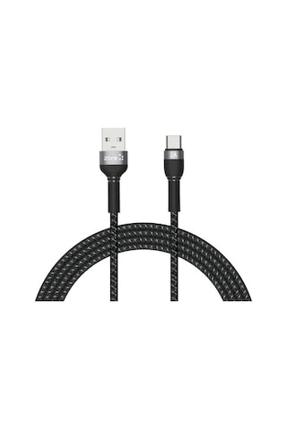 Zore Shira Serisi Type-C Usb Kablo 2 Metre-Siyah