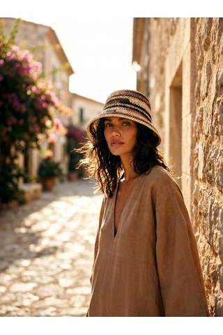 Brandsmiths Nomad Stripe Dark Hat Sarı