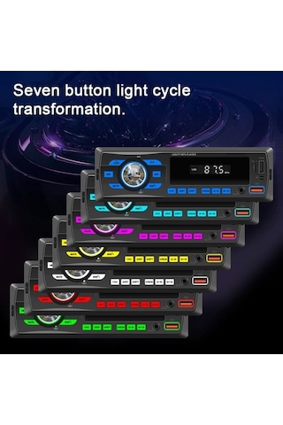 Novahub Araç İçi Bluetooth Mp3 Çalar, Konum Takip, Ses Asistanlı Otomatik Radyo Çalar