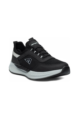 Acropol 137-26 Anorak Slip On Anatomik Sneaker Siyah Gümüş 36-40 Siyah