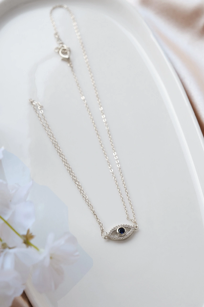 Silver Fatmanın Gözü Lapis Taşlı Şahmeran Gold