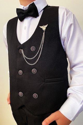 Erkek Çocuk Takım Elbise Panyonlu Yelekli Takım Elbise 001