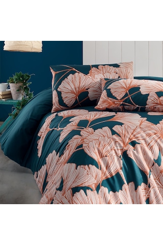 Coté Blanc Ginko %100 Pamuk Battal Boy Nevresim Takımı Çok Renkli