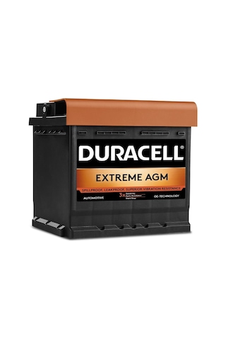 Duracell De50agm 12v 50ah 540a Extreme Start Stop Agm Akü Üretim Tarihi:2025