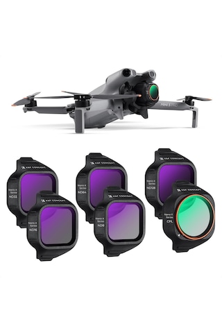 K&f Concept Djı Mini 5 Pro Uyumlu 6 Lı Nd & Cpl Filtre Seti,-cpl Nd8 Nd16 Nd32 Nd64 Nd128