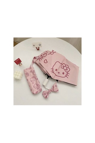 Lilly Hello Kitty Pembe Kız Çocuk Şemsiye - Otomatik Pembe Pembe
