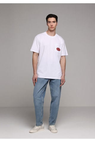 Colin's Colins Comfort Fit Yuvarlak Yaka Düz Erkek Beyaz Kısa Kol Tişört Cl1081607 Q1.v2 Ofw
