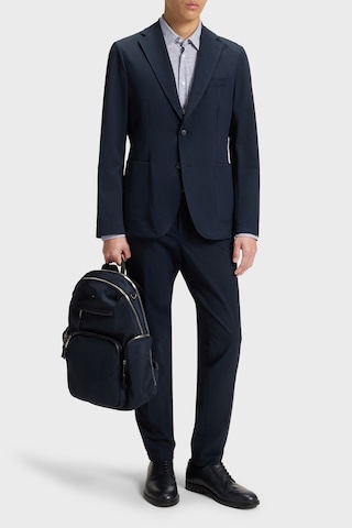 Boss Desenli Slim Fit Streç Uzun Kollu Gömlek Erkek Gömlek 50545269 410 Beyaz-lacivert Beyaz - Lacivert