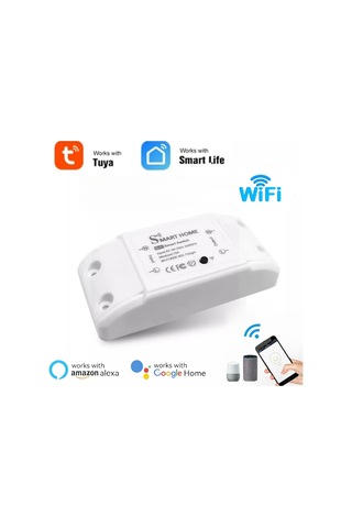 Ximistore9 10a Akıllı Wifi Bluetooth Kontrol Cihazı - Akıllı Ev Uygulaması İle Uzaktan Kontrol, 90-250v, Yangın Engelleme Abs Malzeme