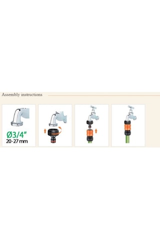 Claber 8627 3/4 Musluk Adaptörü