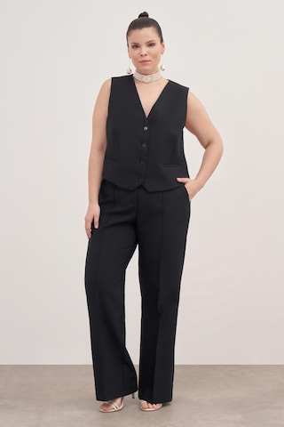 Düz Kesim Klasik Pantolon-1773-siyah Siyah