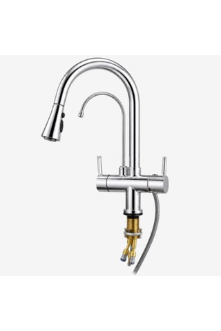 Fleko Dual Krom Arıtmalı Spiralli Mutfak Bataryası