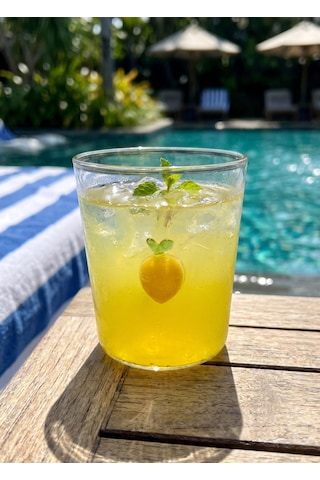 The Mia Cam Su Bardağı Limon 320 Ml Şeffaf