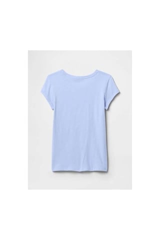 Gap V-hs Ss Logo Tee Kız Çocuk T-shirt 721891003 321814442-24990 Mavi