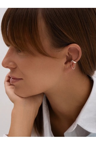 Zoloto Russkih Delgi Yok 925 Ayar Gümüş Zinciri İle Kulak Küpesi 145656060 Diğer