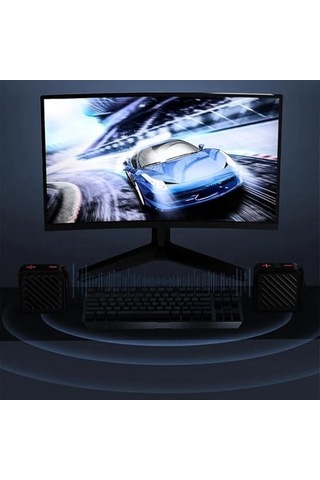 Taşınabilir Bluetooth V5.2 Kablosuz Hoparlör Hi-fi Güçlü Ses Tf Kart Usb Aux Destekli Type-c Şarjlı 1200mah Mini Speaker, Sk-682 Siyah
