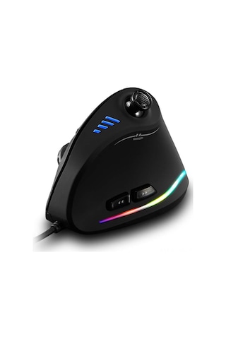Jeemson E-spor İ&ccedil İn Dikey Oyun Faresi, Kablolu Ergonomik Tutuş, Özel Makro Programlama Ve Işıklı Led Optik