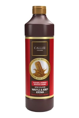 Callei Karamelize Bisküvili Waffle & Pancake Çikolata Sosu 1 Kg Yoğun Aromalı Tatlı Sosu