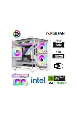 Xaser ECO-X180 İ9 14900KF 32 GB 1 TB M.2 Nvme SSD 16 GB RX5060TİFree Dos Masaüstü Oyuncu Bilgisayarı
