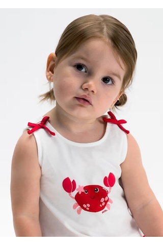 Mayoral Kız Bebek Şort Takım 1210 Kırmızı