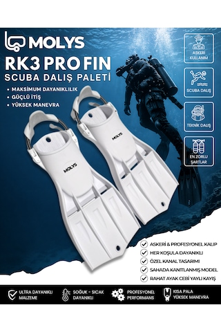 Rk3 Pro Fın Scuba Dalış Paleti Beyaz