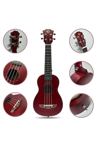 Fourtune Elio UKS-21RD Soprano Ukulele Maun Hakiki Ağaç (ÖZEL SERİ)