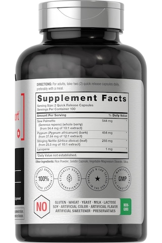 Horbaach Prostate Support For Men Saw Palmetto, Pygeum, Stinging Nettle 200 Cap